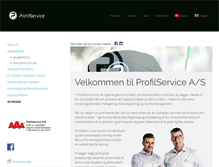 Tablet Screenshot of profilservice.dk